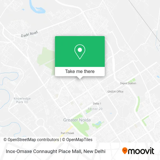 Inox-Omaxe Connaught Place Mall map
