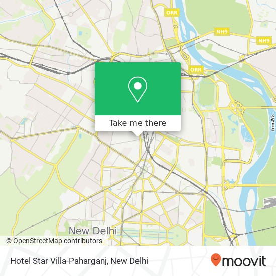 Hotel Star Villa-Paharganj map