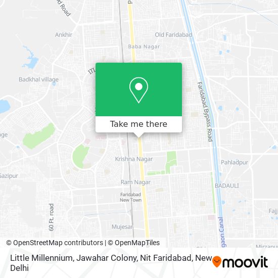 Little Millennium, Jawahar Colony, Nit Faridabad map
