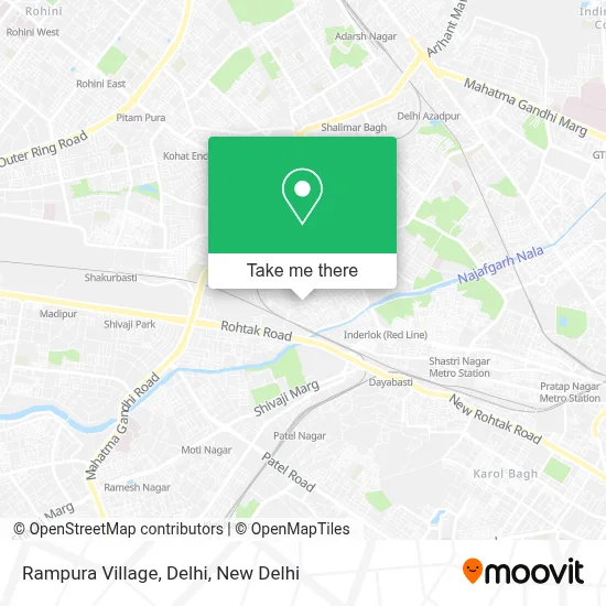 Rampura Village,Delhi map