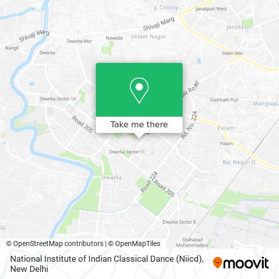 National Institute of Indian Classical Dance (Niicd) map
