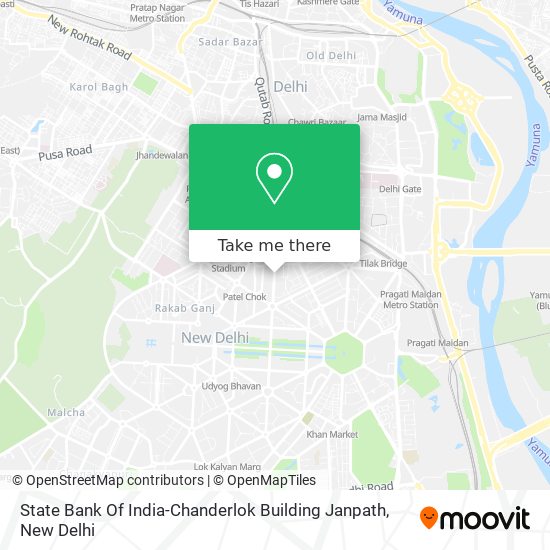 State Bank Of India-Chanderlok Building Janpath map