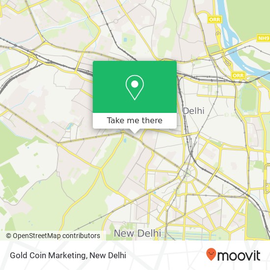 Gold Coin Marketing map