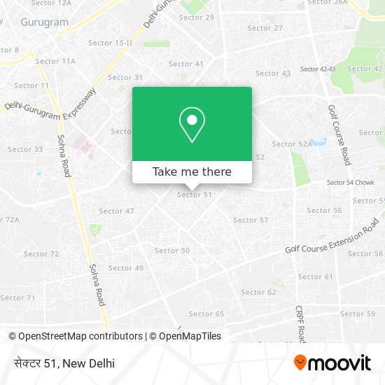 सेक्टर 51 map