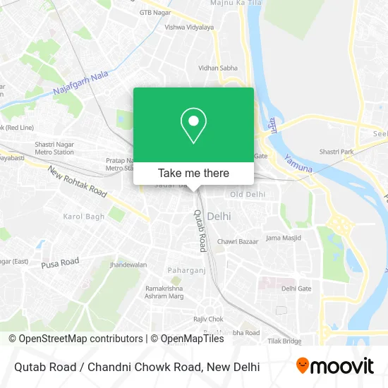 Qutab Road / Chandni Chowk Road map