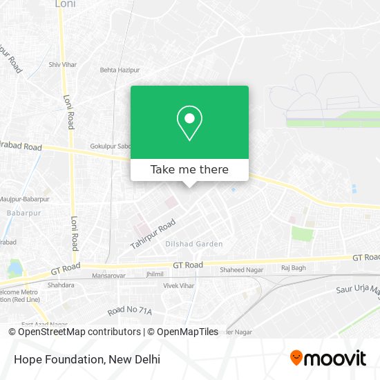 Hope Foundation map