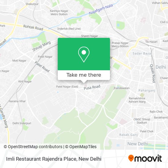 Imli Restaurant Rajendra Place map