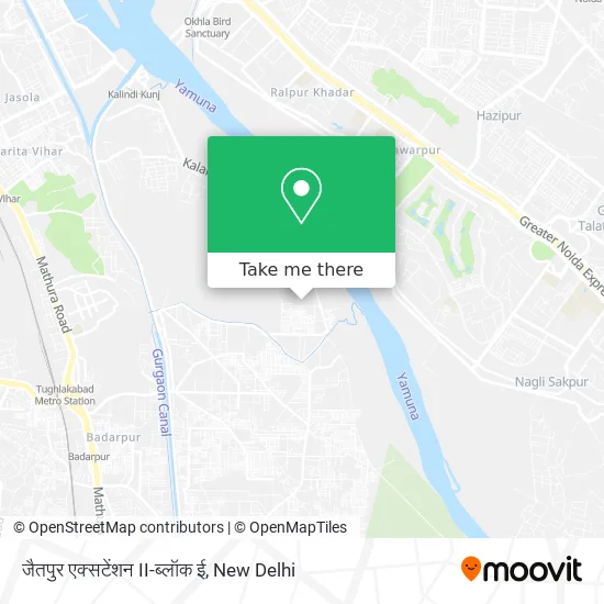 जैतपुर एक्सटेंशन II-ब्लॉक ई map