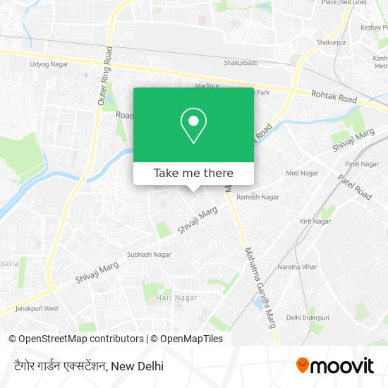 टैगोर गार्डन एक्सटेंशन map
