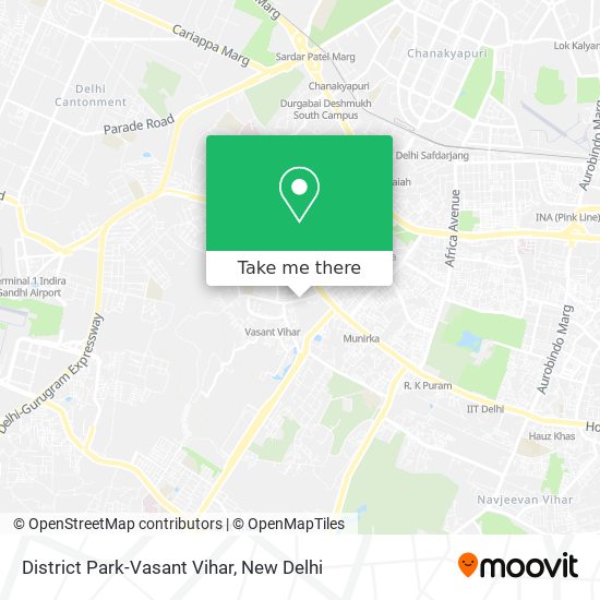 District Park-Vasant Vihar map