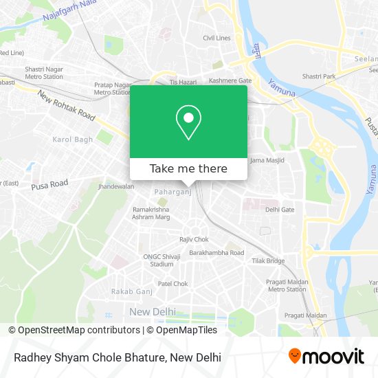 Radhey Shyam Chole Bhature map