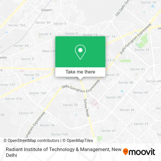 Radiant Institute of Technology & Management map