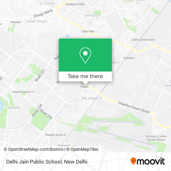 Delhi Jain Public School map