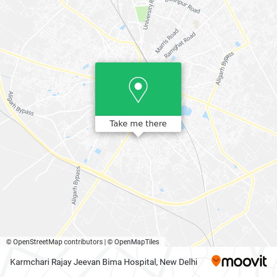 Karmchari Rajay Jeevan Bima Hospital map
