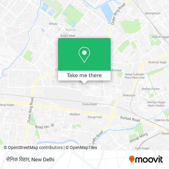 सैनिक विहार map