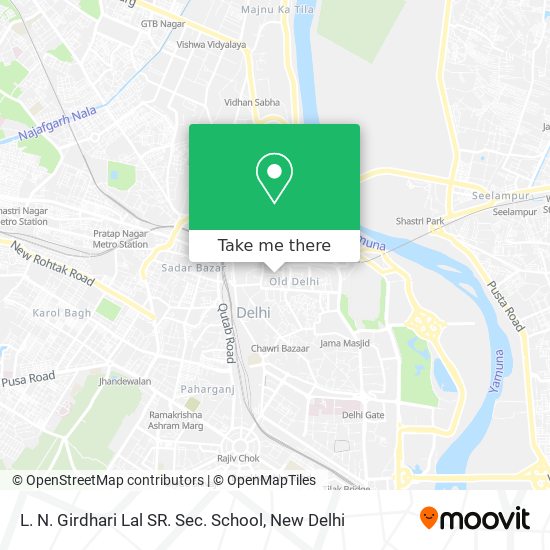 L. N. Girdhari Lal SR. Sec. School map