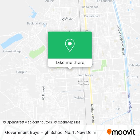 Government Boys High School No. 1 map