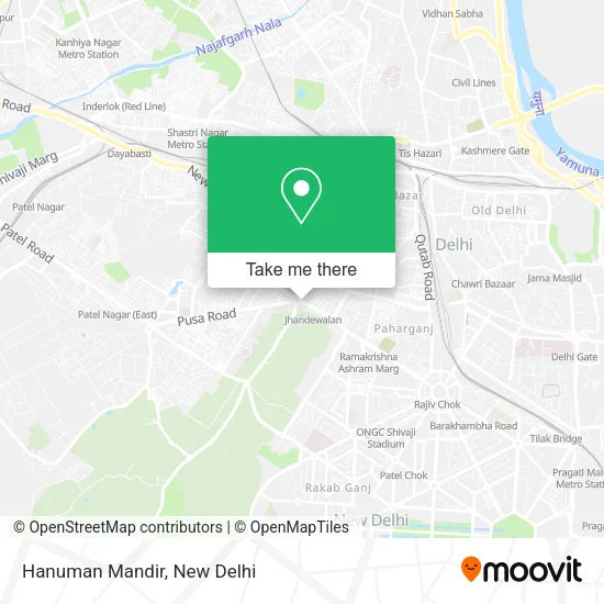 Hanuman Mandir map