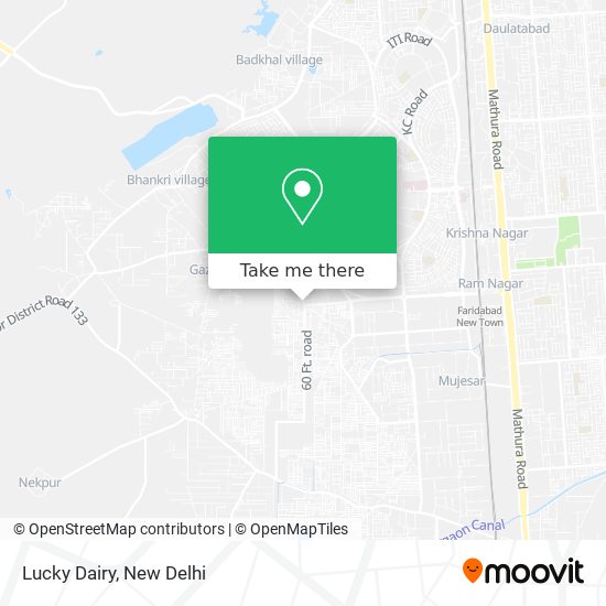 Lucky Dairy map