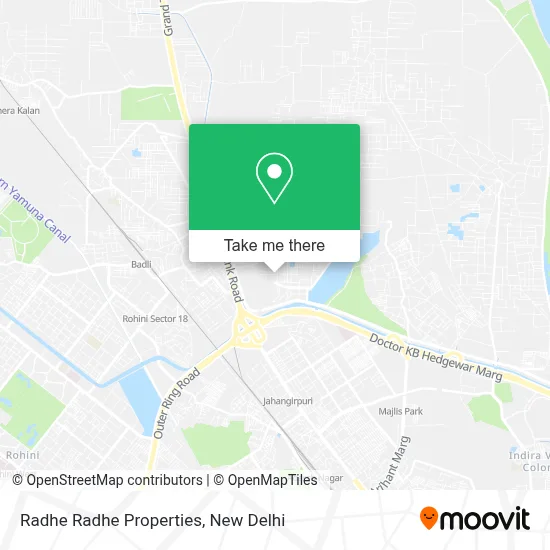 Radhe Radhe Properties map