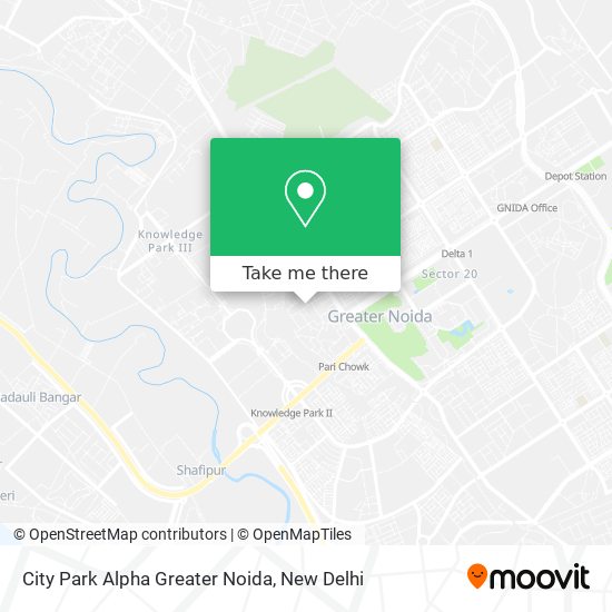 City Park Alpha Greater Noida map