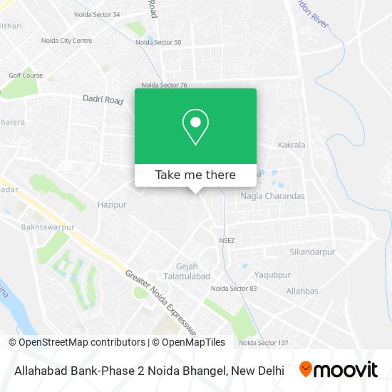 Allahabad Bank-Phase 2 Noida Bhangel map