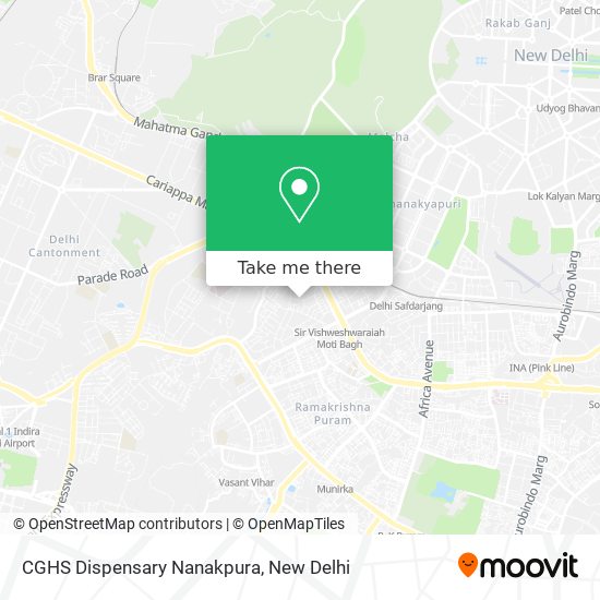 CGHS Dispensary Nanakpura map