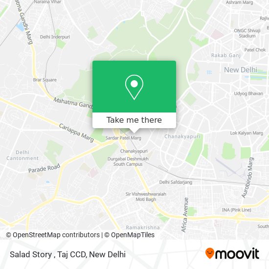 Salad Story , Taj CCD map