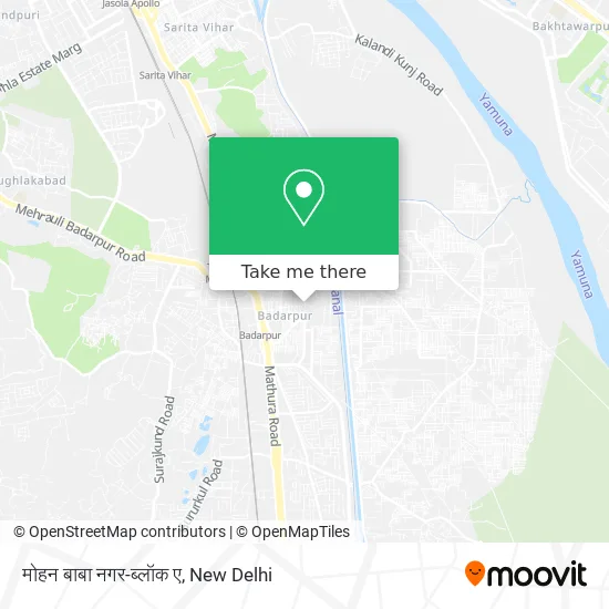 मोहन बाबा नगर-ब्लॉक ए map
