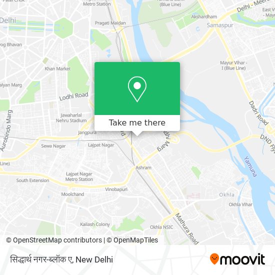 सिद्धार्थ नगर-ब्लॉक ए map