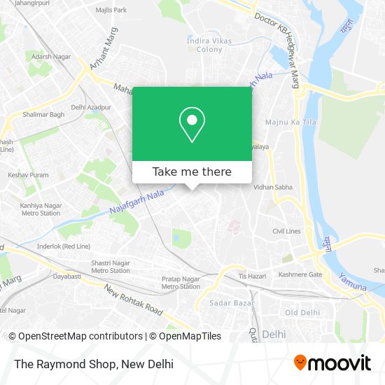 The Raymond Shop map