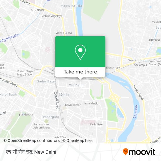 एच सी सेन रोड map