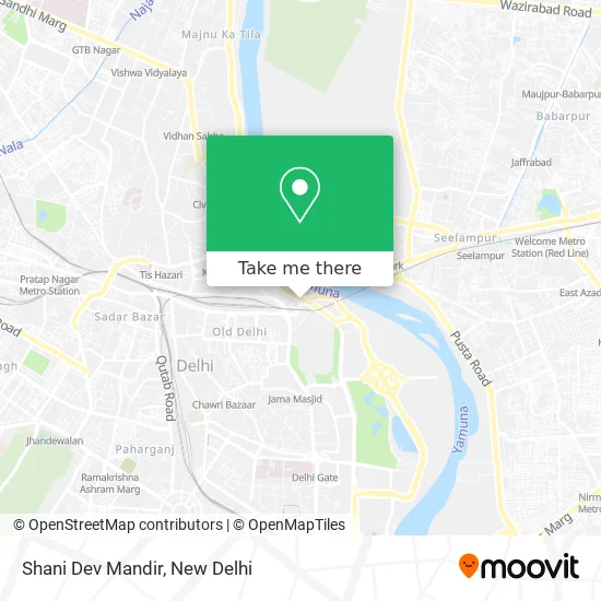 Shani Dev Mandir map