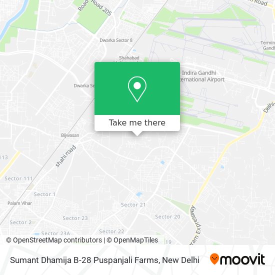 Sumant Dhamija B-28 Puspanjali Farms map