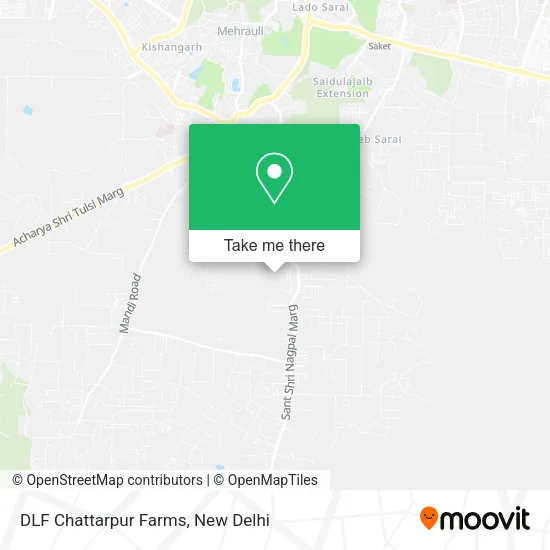 DLF Chattarpur Farms map