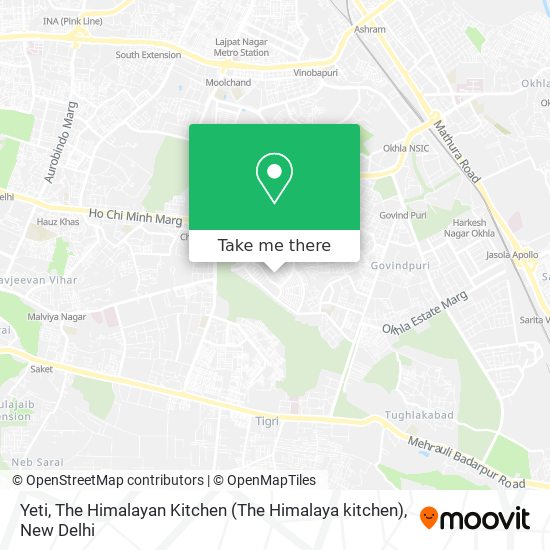 Yeti, The Himalayan Kitchen (The Himalaya kitchen) map