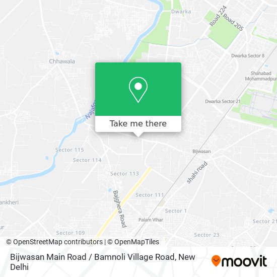 Bijwasan Main Road / Bamnoli Village Road map