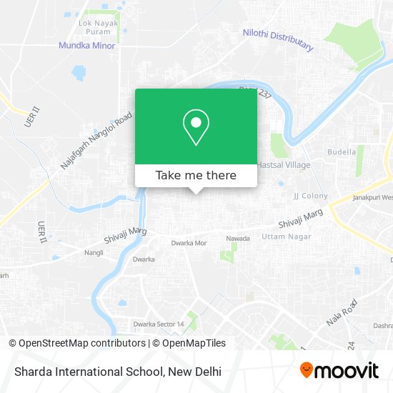Sharda International School map