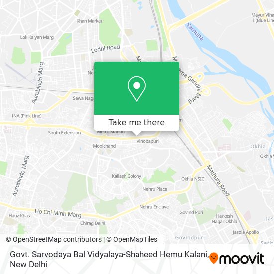 Govt. Sarvodaya Bal Vidyalaya-Shaheed Hemu Kalani map