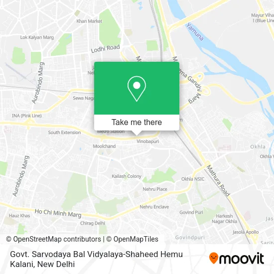 Govt. Sarvodaya Bal Vidyalaya-Shaheed Hemu Kalani map