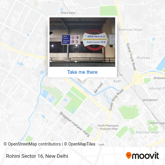 Rohini Sector 16 map
