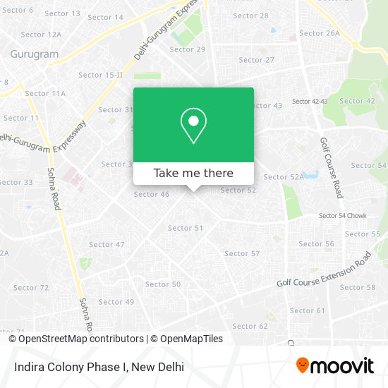 Indira Colony Phase I map