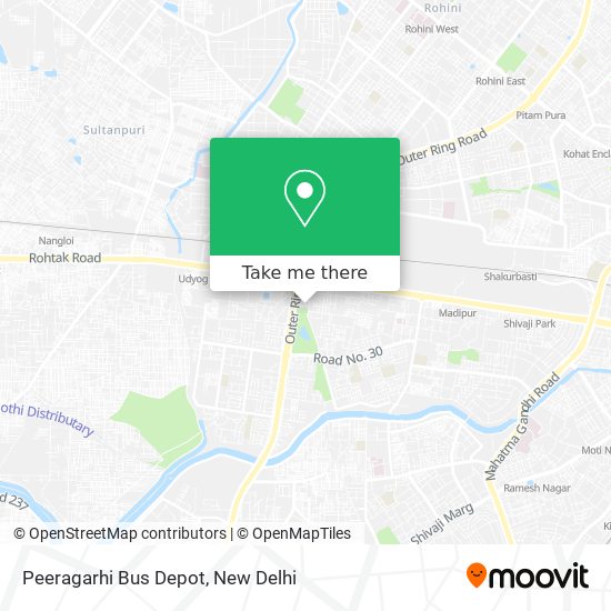 Peeragarhi Bus Depot map