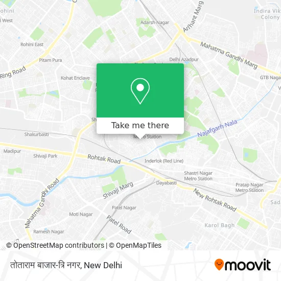 तोताराम बाजार-त्रि नगर map