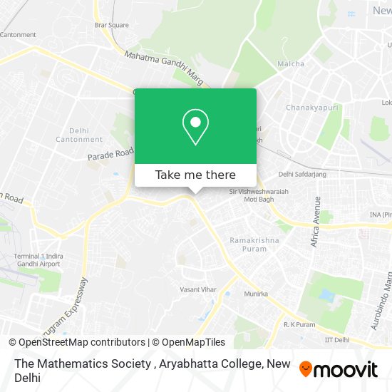 The Mathematics Society , Aryabhatta College map