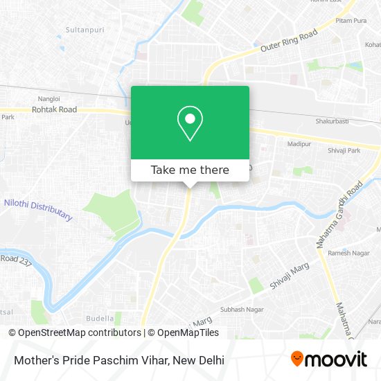 Mother's Pride Paschim Vihar map