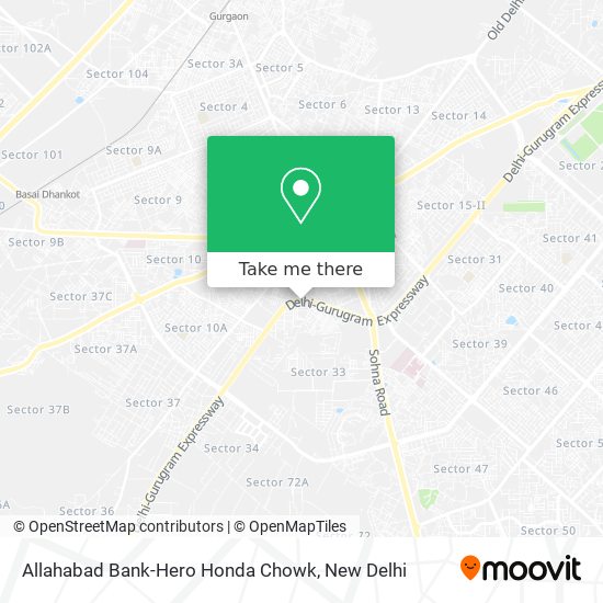 Allahabad Bank-Hero Honda Chowk map
