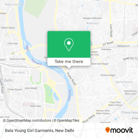 Bela Young Girl Garments map