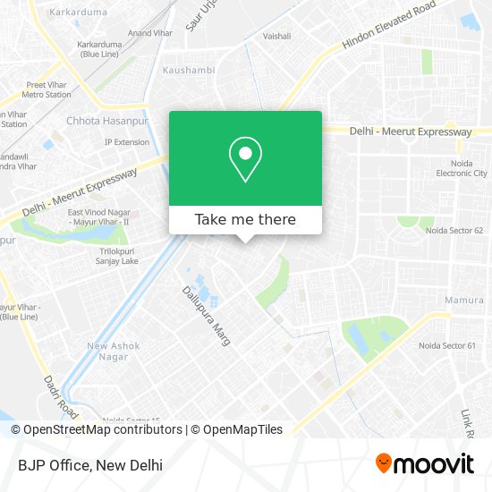 BJP Office map