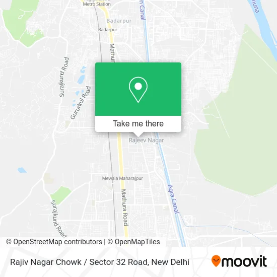 Rajiv Nagar Chowk / Sector 32 Road map